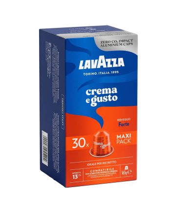 30 Capsule Aluminiu Lavazza Crema e Gusto Forte – Compatibile Nespresso 30 Capsule Aluminiu Lavazza Crema e Gusto Forte – Compatibile Nespresso – Kafferoma