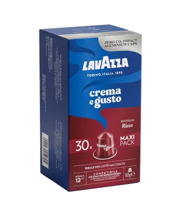 30 Capsule Aluminiu Lavazza Crema e Gusto Ricco – Compatibile Nespresso 30 Capsule Aluminiu Lavazza Crema e Gusto Ricco – Compatibile Nespresso – Kafferoma