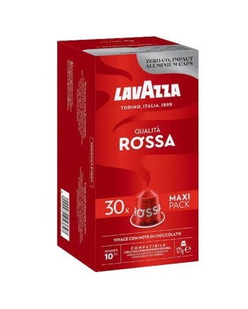 30 Capsule Aluminiu Lavazza Qualita Rossa – Compatibile Nespresso 30 Capsule Aluminiu Lavazza Qualita Rossa – Compatibile Nespresso – Kafferoma
