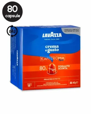 80 Capsule Aluminiu Lavazza Crema e Gusto Forte – Compatibile Nespresso