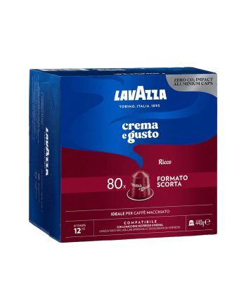 80 Capsule Aluminiu Lavazza Crema e Gusto Ricco – Compatibile Nespresso – Kafferoma