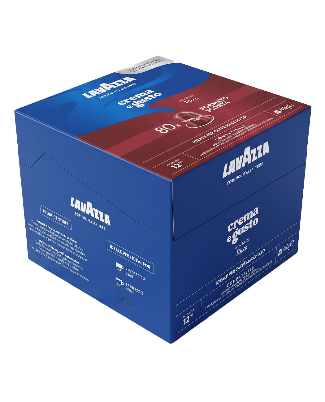80 Capsule Aluminiu Lavazza Crema e Gusto Ricco – Compatibile Nespresso 80 Capsule Aluminiu Lavazza Crema e Gusto Ricco – Compatibile Nespresso, imaginea 2 – Kafferoma