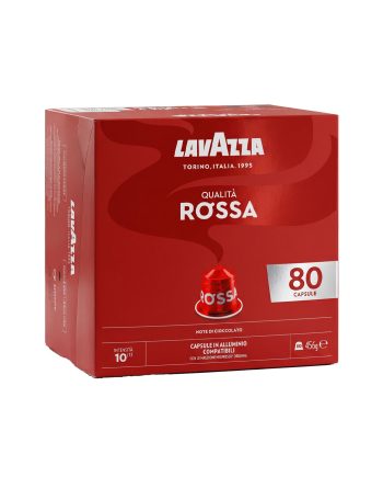 80 Capsule Aluminiu Lavazza Qualita Rossa – Compatibile Nespresso – Kafferoma