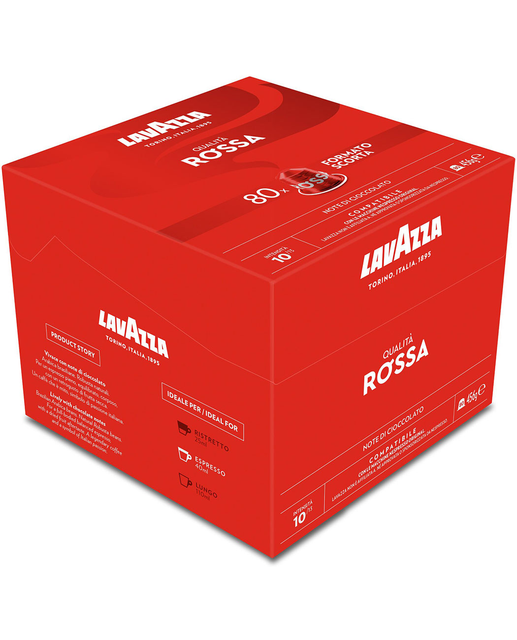 80 Capsule Aluminiu Lavazza Qualita Rossa – Compatibile Nespresso 80 Capsule Aluminiu Lavazza Qualita Rossa – Compatibile Nespresso, imaginea 2 – Kafferoma