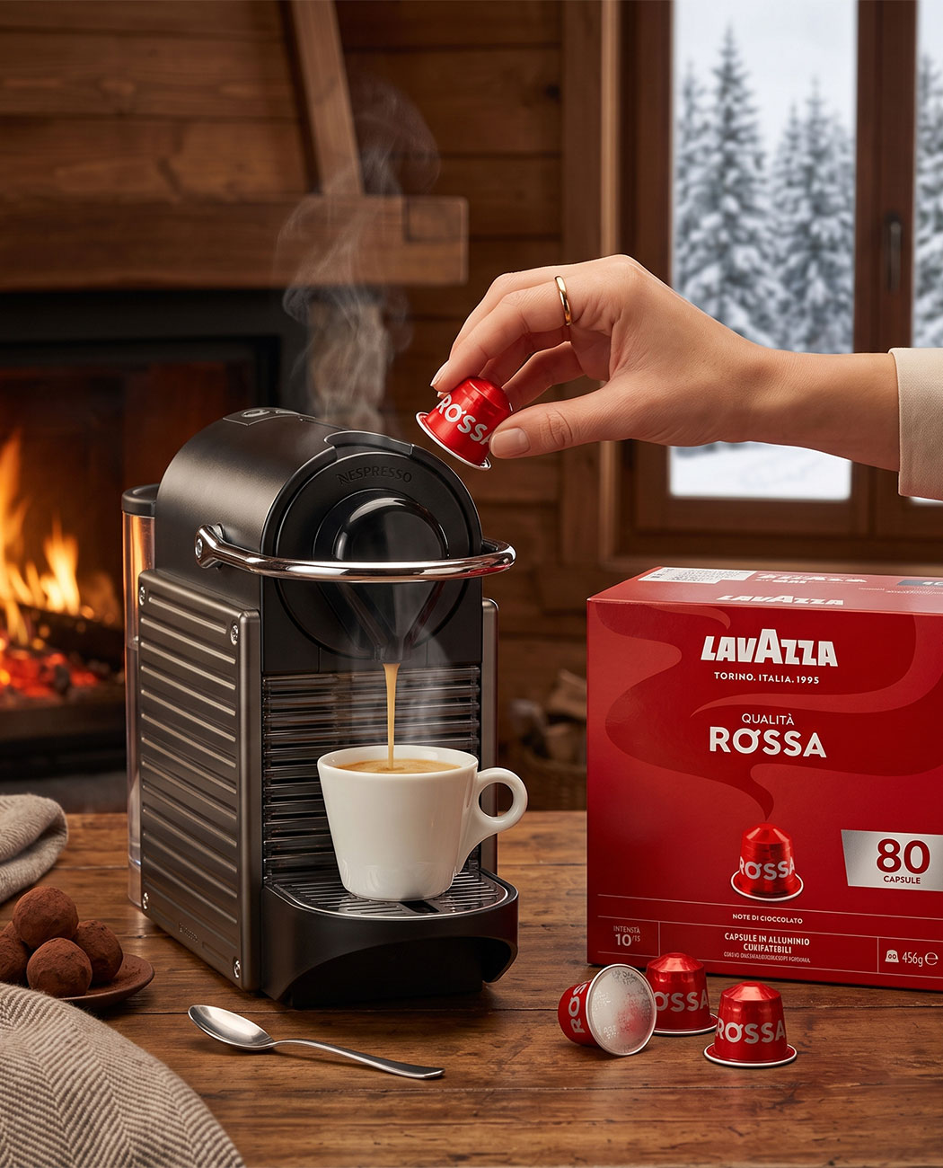 80 Capsule Aluminiu Lavazza Qualita Rossa – Compatibile Nespresso 80 Capsule Aluminiu Lavazza Qualita Rossa – Compatibile Nespresso, imaginea 5 – Kafferoma