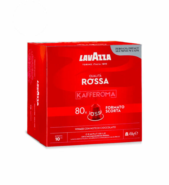 80 Capsule Aluminiu Lavazza Qualita Rossa – Compatibile Nespresso