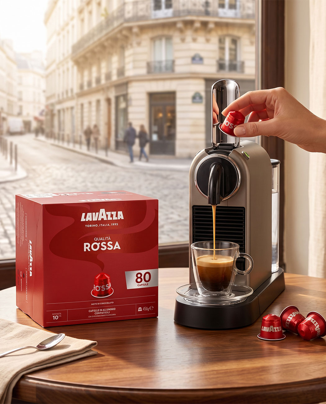80 Capsule Aluminiu Lavazza Qualita Rossa – Compatibile Nespresso 80 Capsule Aluminiu Lavazza Qualita Rossa – Compatibile Nespresso, imaginea 4 – Kafferoma