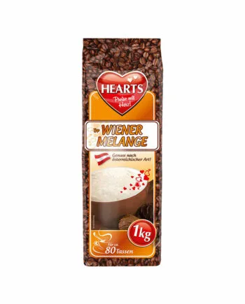 Hearts - Cappuccino Wiener Melange 1 kg. Hearts - Cappuccino Wiener Melange 1 kg.