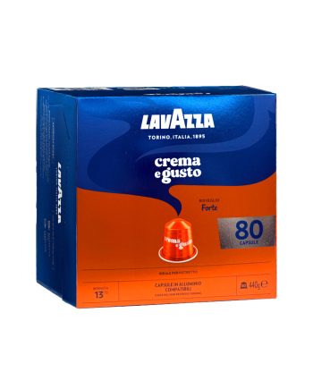 80 Capsule Aluminiu Lavazza Crema e Gusto Forte – Compatibile Nespresso 80 Capsule Aluminiu Lavazza Crema e Gusto Forte – Compatibile Nespresso – Kafferoma