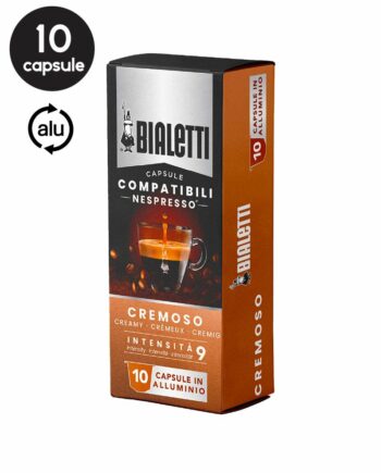 10 Capsule Bialetti Cremoso - Compatibile Nespresso