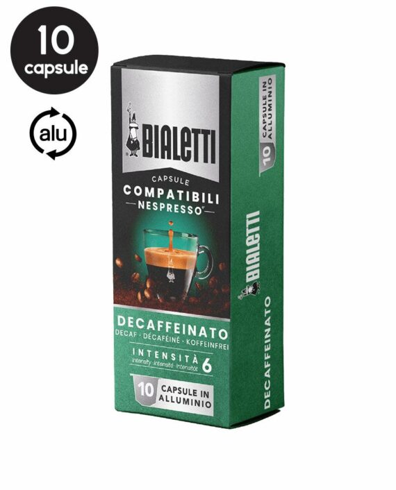 10 Capsule Bialetti Decaffeinato - Compatibile Nespresso