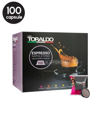 100 Capsule Caffe Toraldo Miscela Classica - Compatibile A Modo Mio