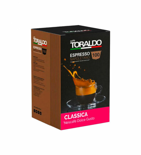 100 Capsule Caffe Toraldo Miscela Classica - Compatibile Dolce Gusto