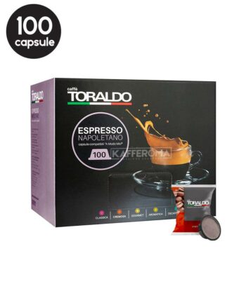 100 Capsule Caffe Toraldo Miscela Cremosa - Compatibile A Modo Mio
