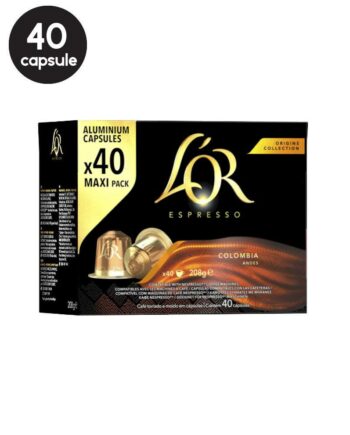 40 Capsule L'Or Espresso Colombia – Compatibile Nespresso