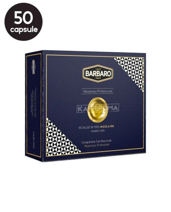 50 Capsule Caffe Barbaro Gold Blend - Compatibile Nespresso Professional