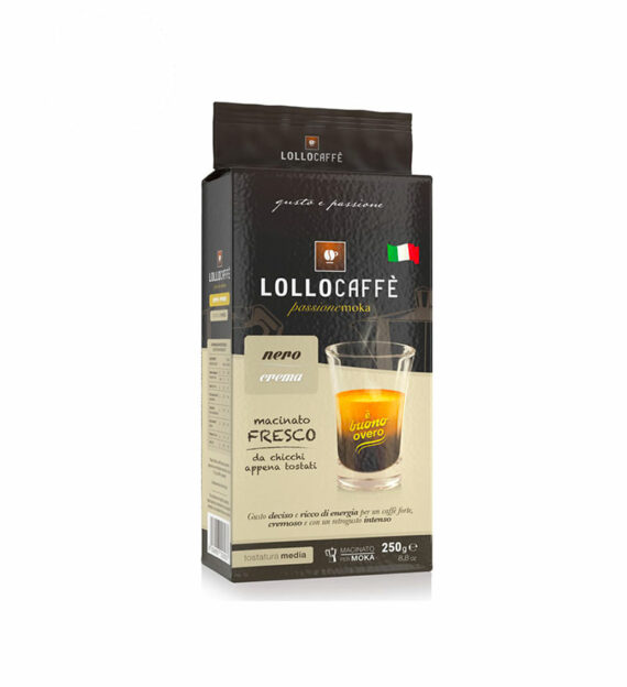 Cafea Macinata Lollo Caffe Nero Crema 250gr