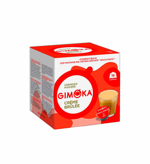 16 Capsule Gimoka Creme Brulee – Compatibile Dolce Gusto