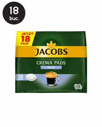 18 Paduri Jacobs Crema Pads Mild - Compatibile Senseo 18 Paduri Jacobs Crema Pads Mild - Compatibile Senseo