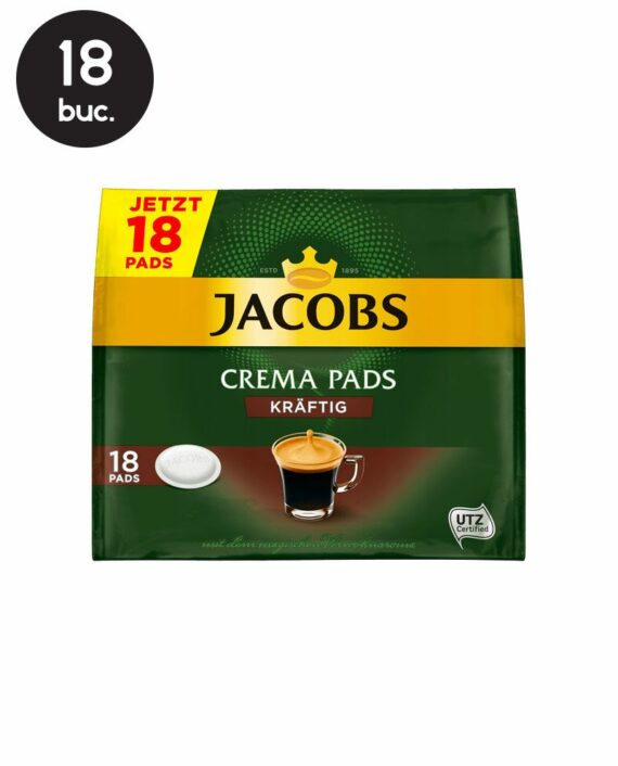 18 Paduri Jacobs Crema Pads Strong - Compatibile Senseo