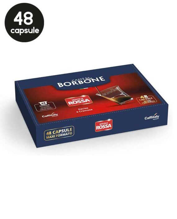48 Capsule Borbone Miscela Rossa - Compatibile Cafissimo / Caffitaly / BeanZ