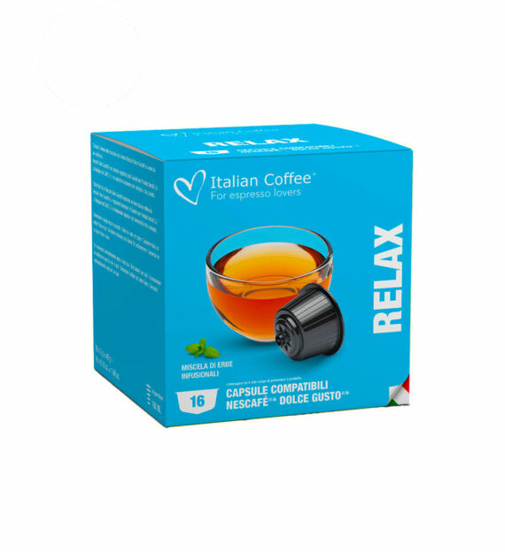 16 Capsule Italian Coffee Ceai Relax - Compatibile Dolce Gusto