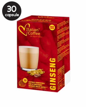30 Capsule Italian Coffee Ginseng - Compatibile Dolce Gusto