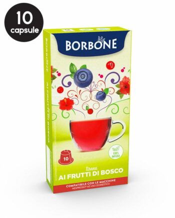 10 Capsule Borbone Ceai Fructe de Padure – Compatibile Nespresso