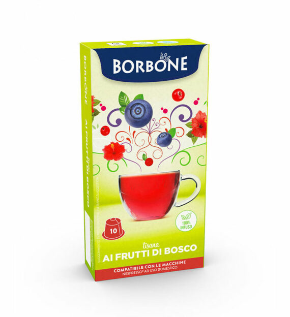10 Capsule Borbone Ceai Fructe de Padure – Compatibile Nespresso