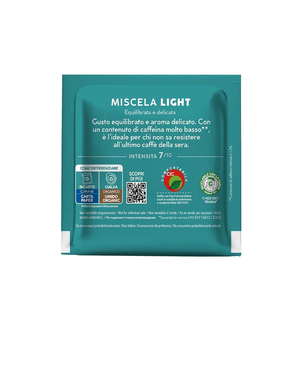 50 Paduri Biodegradabile Borbone Miscela Light - Compatibile ESE44 50 Paduri Biodegradabile Borbone Miscela Light - Compatibile ESE44, imaginea 4 – Kafferoma