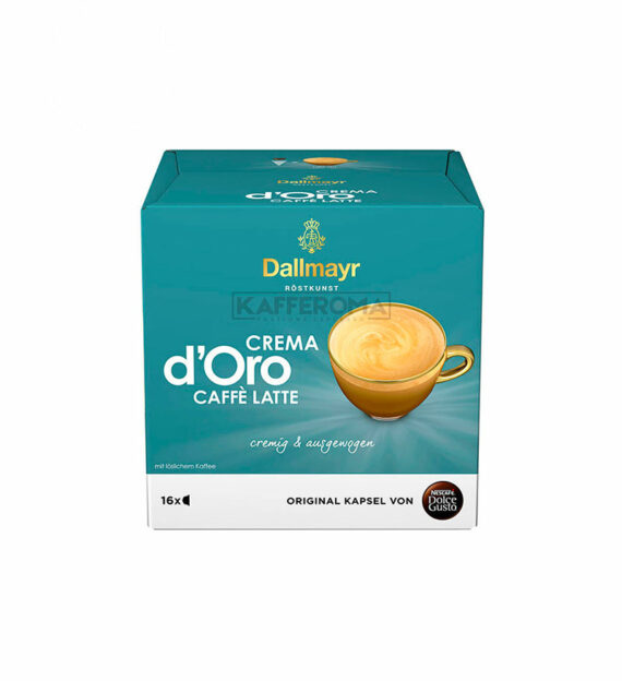 16 Capsule Dallmayr Crema D'Oro Caffe Latte - Compatibile Dolce Gusto
