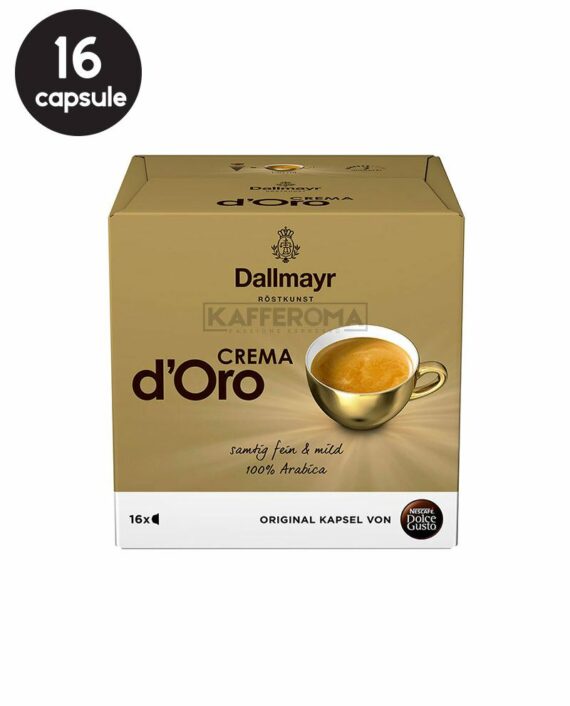 16 Capsule Dallmayr Crema D'Oro - Compatibile Dolce Gusto