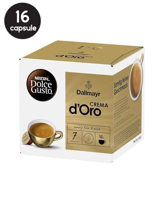 16 Capsule Dallmayr Crema D'Oro - Compatibile Dolce Gusto