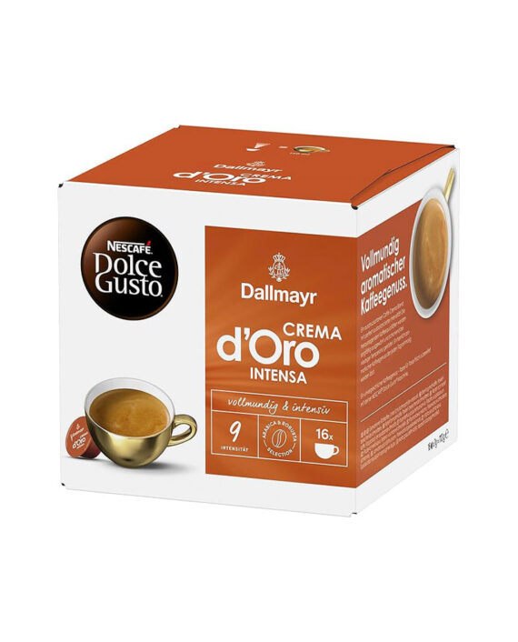 16 Capsule Dallmayr Crema D'Oro Intensa - Compatibile Dolce Gusto