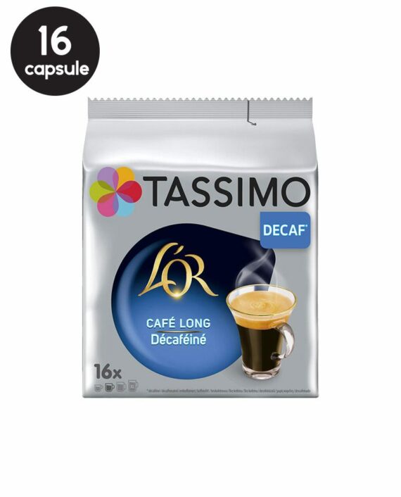 16 Capsule Tassimo L'Or Cafe Long Decaf