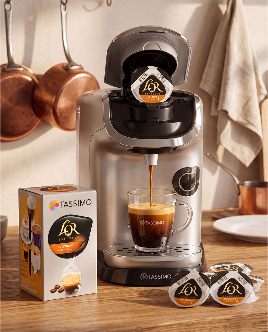 Espresso Delizioso, 16 capsule pentru Tassimo Espresso Delizioso, 16 capsule pentru Tassimo, imaginea 5 – Kafferoma