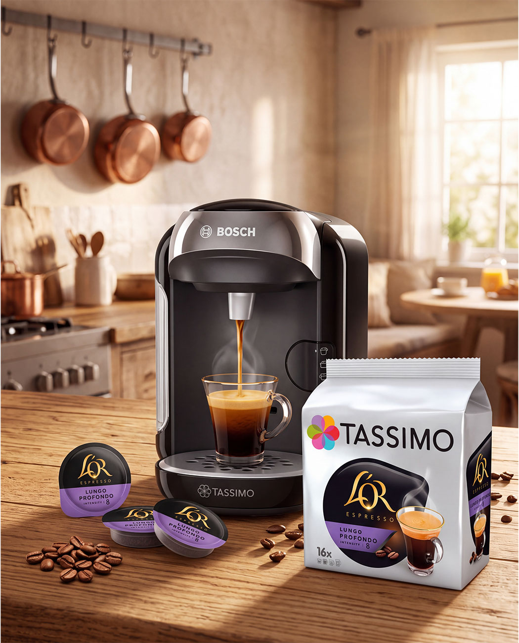 Lungo Profondo, 16 capsule pentru Tassimo Lungo Profondo, 16 capsule pentru Tassimo, imaginea 5 – Kafferoma
