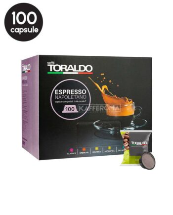 100 Capsule Caffe Toraldo Miscela Aromatica - Compatibile A Modo Mio