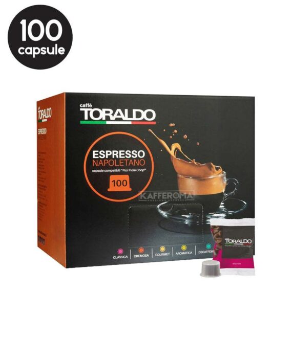 100 Capsule Caffe Toraldo Miscela Classica - Compatibile Fior Fiore Coop / Aroma Vero / Martello / Mitaca