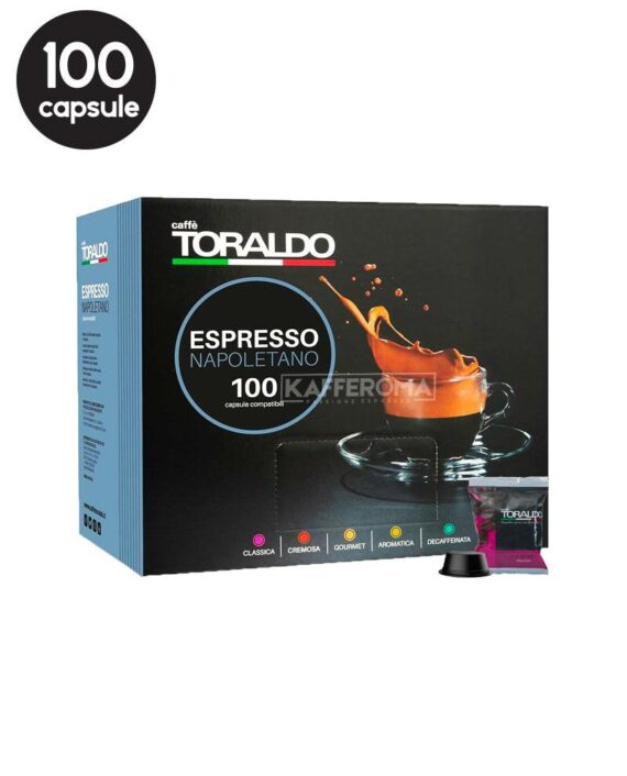 100 Capsule Caffe Toraldo Miscela Classica - Compatibile Lavazza Firma