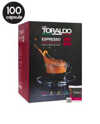 100 Capsule Caffe Toraldo Miscela Classica – Compatibile Uno System