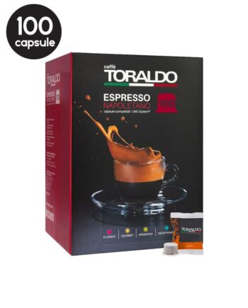 100 Capsule Caffe Toraldo Miscela Cremosa – Compatibile Uno System