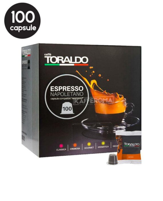 100 Capsule Caffe Toraldo Miscela Cremosa - Compatibile Nespresso
