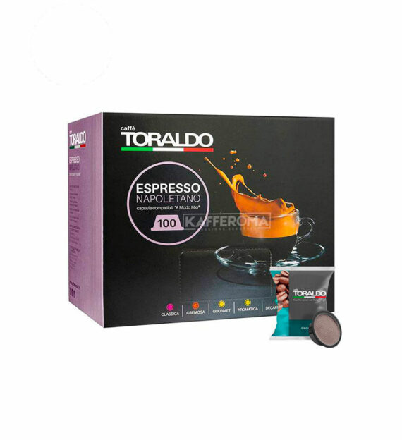 100 Capsule Caffe Toraldo Miscela Decaffeinato - Compatibile A Modo Mio