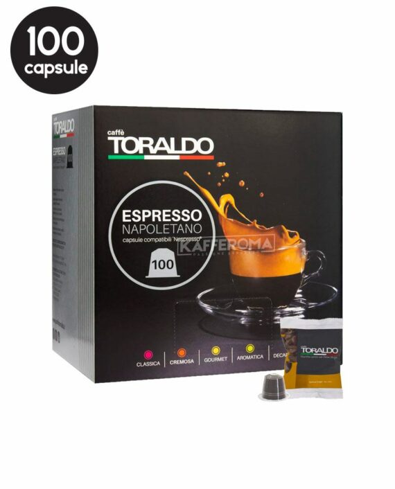 100 Capsule Caffe Toraldo Miscela Gourmet - Compatibile Nespresso