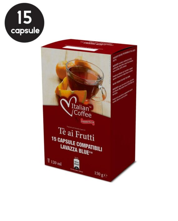 15 Capsule Italian Coffee Ceai de Fructe – Compatibile Lavazza Blue