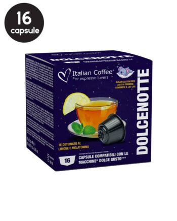 16 Capsule Italian Coffee Ceai DolceNotte - Compatibile Dolce Gusto