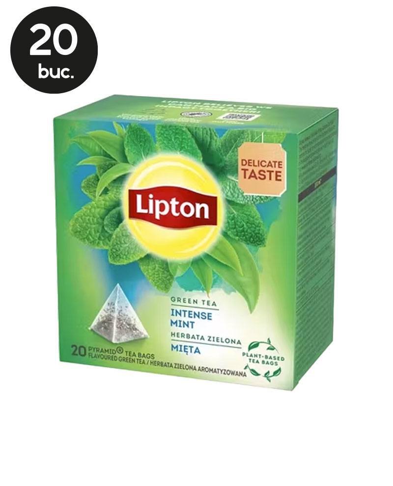 20 Plicuri Ceai Verde Intense Mint - Lipton 20 Plicuri Ceai Verde Intense Mint - Lipton
