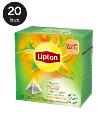 20 Plicuri Ceai Verde Mandarine si Portocale - Lipton 20 Plicuri Ceai Verde Mandarine si Portocale - Lipton