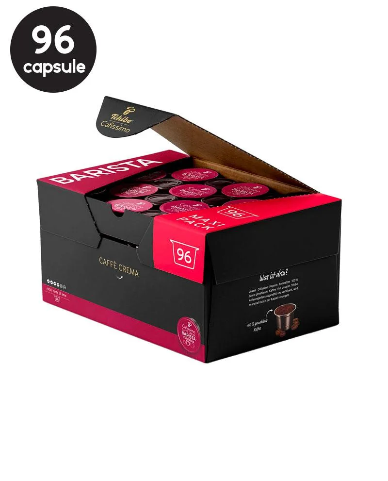 96 Capsule Maxi Pack Tchibo Cafissimo Barista Caffe Crema Colombia